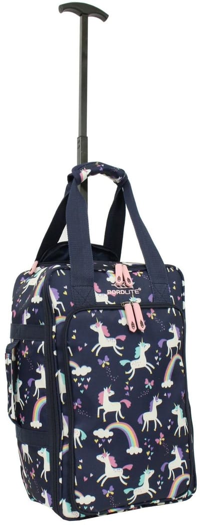 Handige compacte kindertrolley - Under Seat trolley- Trolley handbagage-Past onder een vliegtuigstoel-40x20x25 cm.
