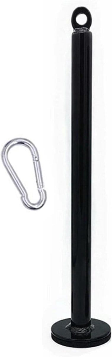 Fitness Kabel Accessoires - Home Gym Set - Spiertraining Thuis - Stalen Karabijnhaak - 38cm Lengte - Zwart