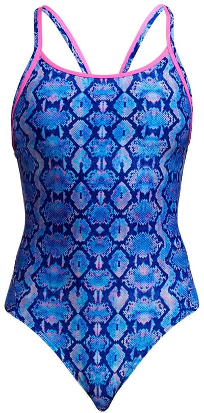 Blue viper Diamond back one piece - Dames | Funkita | Maat 8