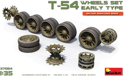 Miniart - T-54 Wheels Set. Early Type (Min37054) - modelbouwsets, hobbybouwspeelgoed voor kinderen, modelverf en accessoires