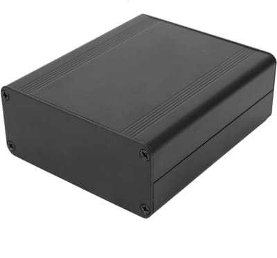 Allecto - Aluminium housing - Koelbox behuizing - DIY elektronica - 38 x 88 x 100 mm - Split design - Geschikt voor diverse toepassingen - Zwart