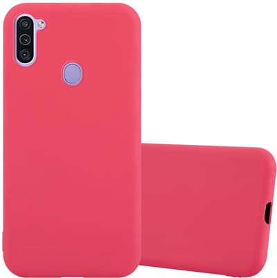 Cadorabo Hoesje geschikt voor Samsung Galaxy A11 / M11 in CANDY ROOD - Beschermhoes gemaakt van flexibel TPU silicone Case Cover