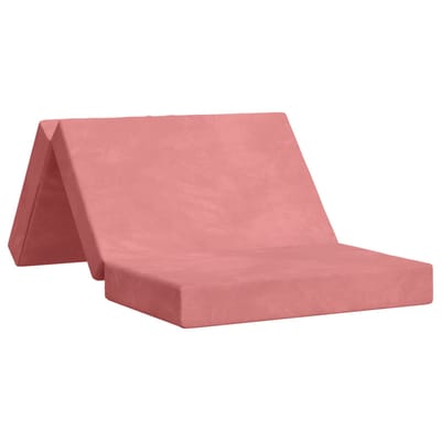vidaXL - Vouwbare - Sofa - Bed - 80 - x - 67 - x - 45 - cm - Roze