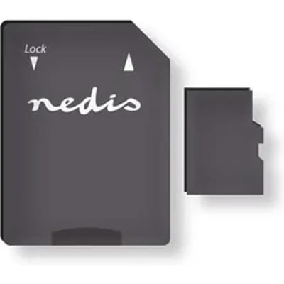 Nedis microSD-geheugenkaart - microSDXC - 64 GB - Schrijfsnelheid: 45 MB/s - Leessnelheid: 100 MB/s - UHS-I - SD-adapter inbegrepen