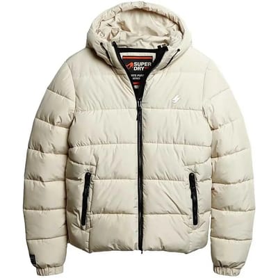 Superdry - Sports pufferjas met capuchon - Heren - Gewatteerde jassen