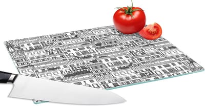 Glazen Snijplank - 28x20 - Patroon - Italië - Huis - Snijplanken Glas