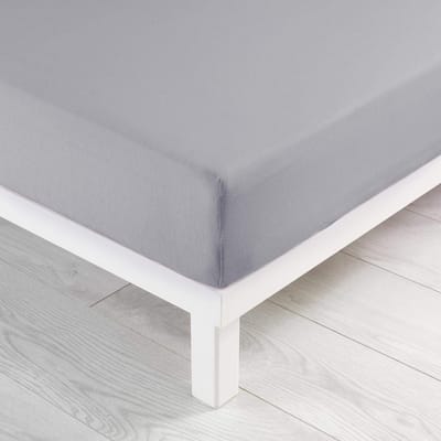 Dailygoody - Hoeslaken - Jersy Hoeslaken 90 x 190 cm - Katoen - Kiezelsteen - Eenpersoonsbed Hoeslaken - Ideaal voor comfort en stijl