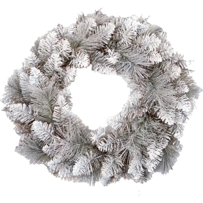 Premier Kerstkrans met punt (Zilver)