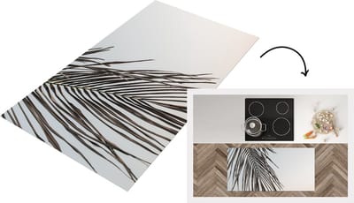 Keukenloper - Loper keuken - Palmboom - Blad - Groen - 120x60 cm - Keukenloper vinyl