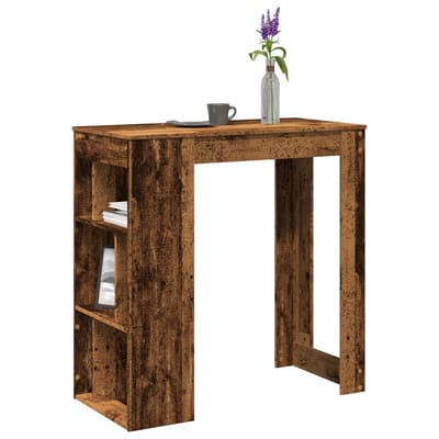 vidaXL - Bartafel - met - rekken - 102x50x103,5 - cm - bewerkt - hout - oud - houtkleur