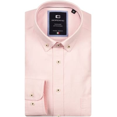 Giordano Overhemd Brando Soft Washed Oxford Roze / male