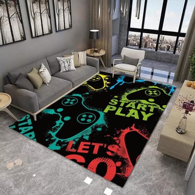 Gamecontroller Ontwerp Tapijt voor Woonkamer Moderne Huisdecoratie Bank Salontafel Groot Kleed Wasbaar Slaapkamer Bedzijde Vloermat 40x60cm