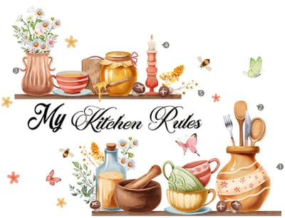 Dailygoods - Keuken Muursticker Citaat Motiverende Belettering Thuis Muur Decor Vinyl Decal Keuken Muursticker Verwijderbare Keuken Citaat Sticker voor Thuis Keukens, Restaurants en Kooklessen