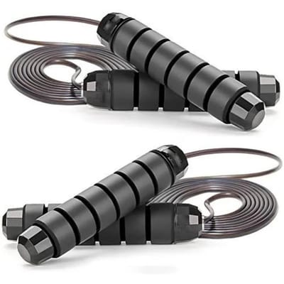 2 stuks Fitness Springtouw Verstelbare Maat Lengte Anti-klit Bodybuilding Gewichtsverlies Springtouw Professioneel Traini Praktisch Gebruik