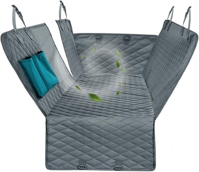 Honden autostoelhoes - Hondendeken auto achterbank - Bescherming auto interieur - Waterdicht en krasbestendig - 162x153cm - Grijs