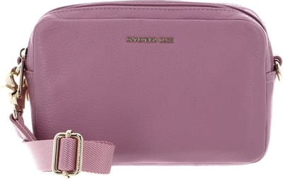 MANDARINA DUCK Leren Schoudertas Mellow Leather Crossbody Camera Bag Lilac Rose Roze