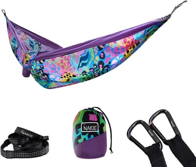 Nakie - Kasey Rainbow gerecyclede hangmat incl. riemen