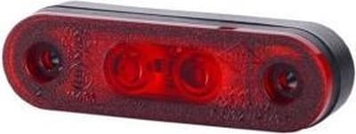 Zijmarkeringslicht - 12/24V - Rood - L958