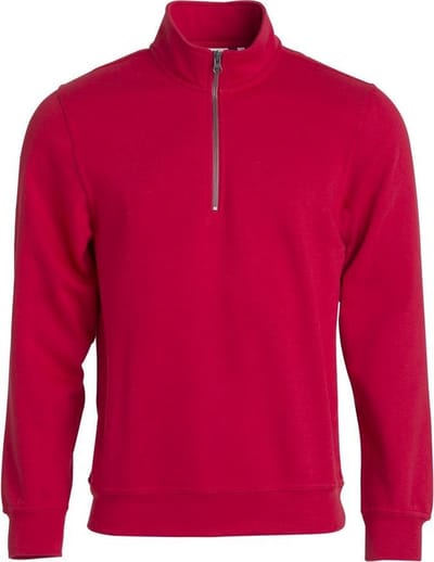 Clique Basic Half Zip 021033 - Rood - XS