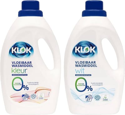 Ecologisch wasmiddel Klok kleur + wit huidvriendelijk en ecologisch - duurzaam