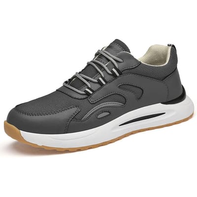 Zomer Nieuwe Casual Sport Papa Tide Schoenen Trendy Heren Veelzijdig Zomer Kleine Whiteboard Schoenen Mesh Schoenen 44 grijze kleur