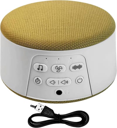 Slaapgeluidsmachine - Witte geluidsmachine om te slapen - draagbare elektronische gadgets met automatische uitschakelfunctie oplaadbaar voor volwassenen baby kinderen rustgevende meditatie