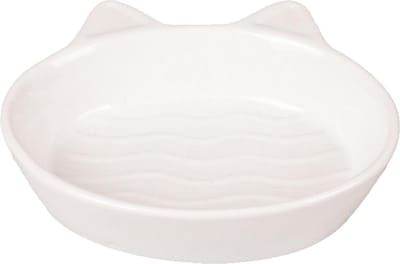 Flamingo - Kattenvoerbak Gizmo - Wit - 13.5 x 12 x 3.5 cm