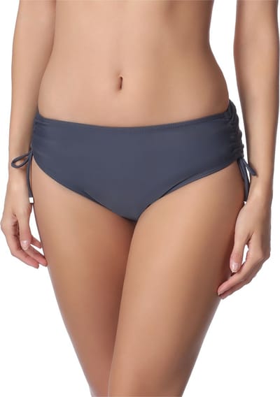 Bellivalini MS-VO-M30 Dames Zwembroek - Zwemshorts - Bikinibroekje - Elastische tailleband - Polyamide & Elastaan - Grafiet (9154) - 40