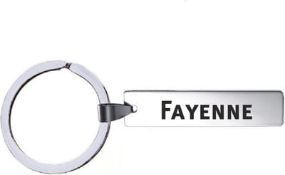 Sleutelhanger Met Naam - Fayenne - RVS