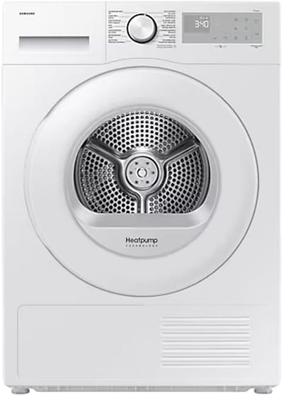 Samsung DV9UDG52A0THEN Vrijstaande droger - 9 kg capaciteit - Warmtepomptechnologie - Optimal Dry-systeem - Witte afwerking