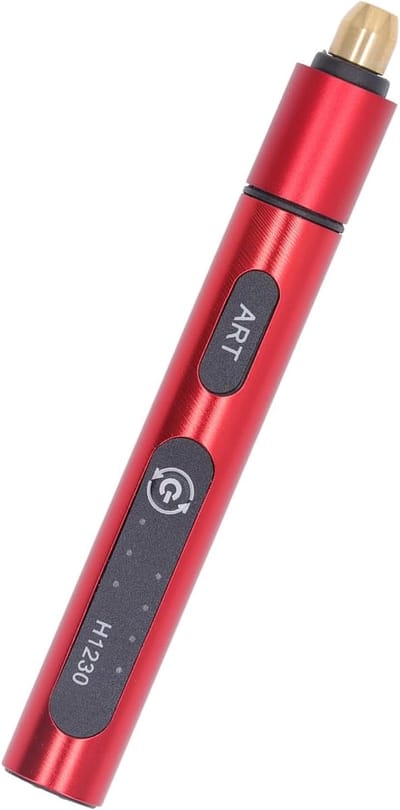 Elektrische Graveerpen - Draadloos Gereedschap - Slijpen en Snijden - Oplaadbaar 3 Versnellingen - Compact Penmodel - Rood