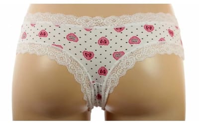 J&C string /hipster katoen Hart - Wit / XL