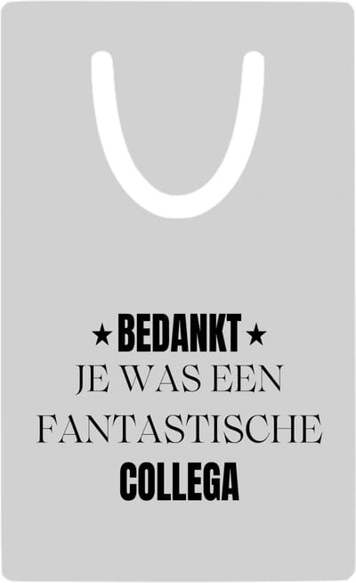 Hacebo® - Bedankt je was een fantastische collega metalen boekenlegger - Werknemer - Collega - Bedankje - Cadeautje voor collega - kado - afscheids cadeau Bladwijzer boekenleggers - 7.6 cm x 5cm