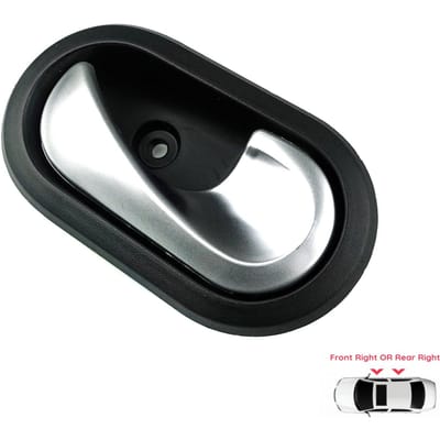 BDP602 Poignée de porte intérieure couleur chrome 8200735218 Droite pour Dacia Dokker Lodgy Duster Sandero Logan