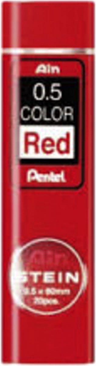Potloodstift pentel hb 0.5mm 20st rood | 10 stuks
