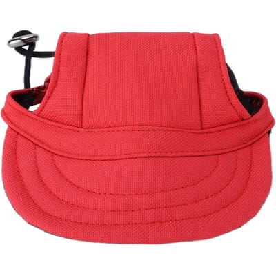 Casquette de baseball pour chien Protection solaire Confortable Ajustable Chapeau de sport pour animal de compagnie avec trous pour les oreilles pour petit M(for 4-6.5kg) rouge