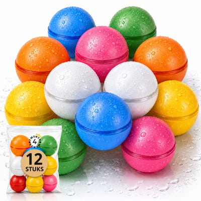Twenty4seven® Herbruikbare Waterballonnen 12 Stuks - Magnetisch & van Siliconen - Zelfsluitend & Hervulbaar - Waterspeelgoed voor Kinderen - Zwembad & Tuin