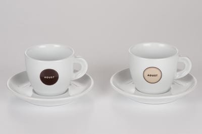 Caffè Agust advertising cappuccino  kop  (6) +/- 140ml