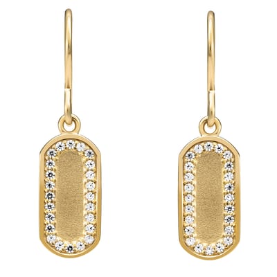 Orphelia 'Malaga' Dames 925 Sterling Zilveren Oorbellen - Goud ZO-7573/G