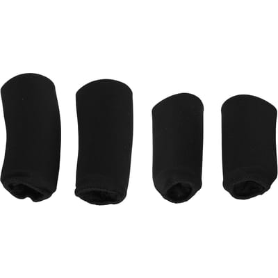 4 Stuks Vinger IJs Sleeën Warm Koud Vinger Compressie Sleeën voor Artritis Tendinitis Gezwollen zwart