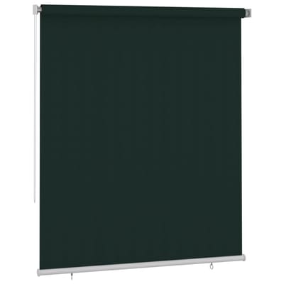 vidaXL Rolgordijn voor buiten 205(B)x230(H) cm HDPE donkergroen