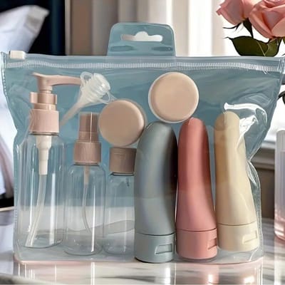 Reisflessen voor Toiletartikelen - Lekvrije Herbruikbare Containers voor Shampoo, Lotion & Conditioner - 11 Delige