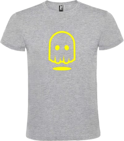 Grijs T-shirt ‘Spookje’ Geel maat XS