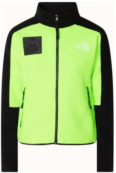 The North Face Origins Mountain '86 sweatvest van fleece met ritszakken - fluoriserend/ Zwart - Maat S