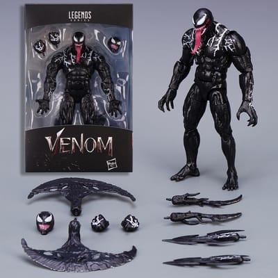 AMAZING YAMAGUCHI Venom 3 Carnage Venom: Figurine articulée Symbiote The Last Dance Hasbro Poupée modèle mobile à articulations enfants pour Jouet Cadeau Boxed gray