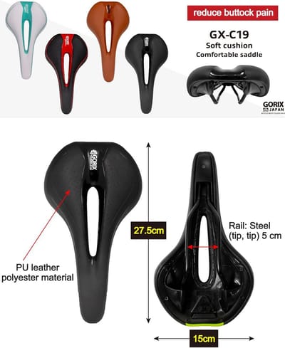 Comfortabel Fietszadel voor Racefiets en Mountainbike Mannen Vrouwen