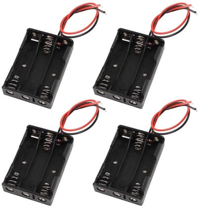 Allecto - Bedrade Batterijhouder 3 x 1.5V - Handige Organisatie