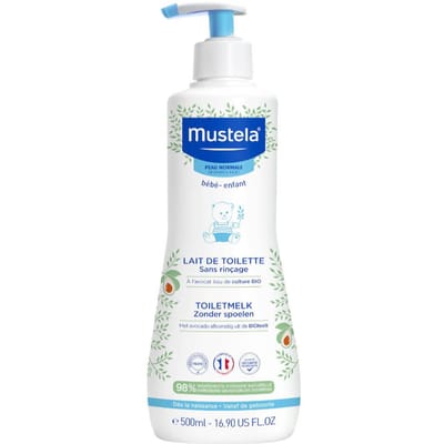 Mustela Toiletmelk Normale Huid Zonder Spoelen - 500 ml