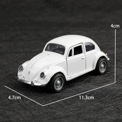 (Verpakt)1:38 Klassieke Schattige Kever, Legeringsmodelauto, Gesimuleerd Voertuig, Legeringsauto voor Kinderen, Speelgoedmodel voor Jongens, Auto-Ornamenten