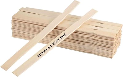 200 Stuks Houten Roerstaafjes van 35 cm voor het Mengen van Verf en Hars, Ideaal voor Kunstprojecten en Doe-Het-Zelf Klussen